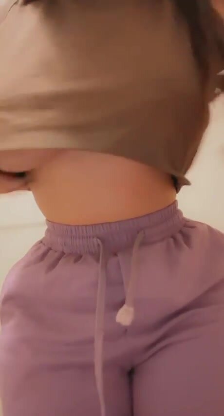 Huge natural tits and a tiny waist