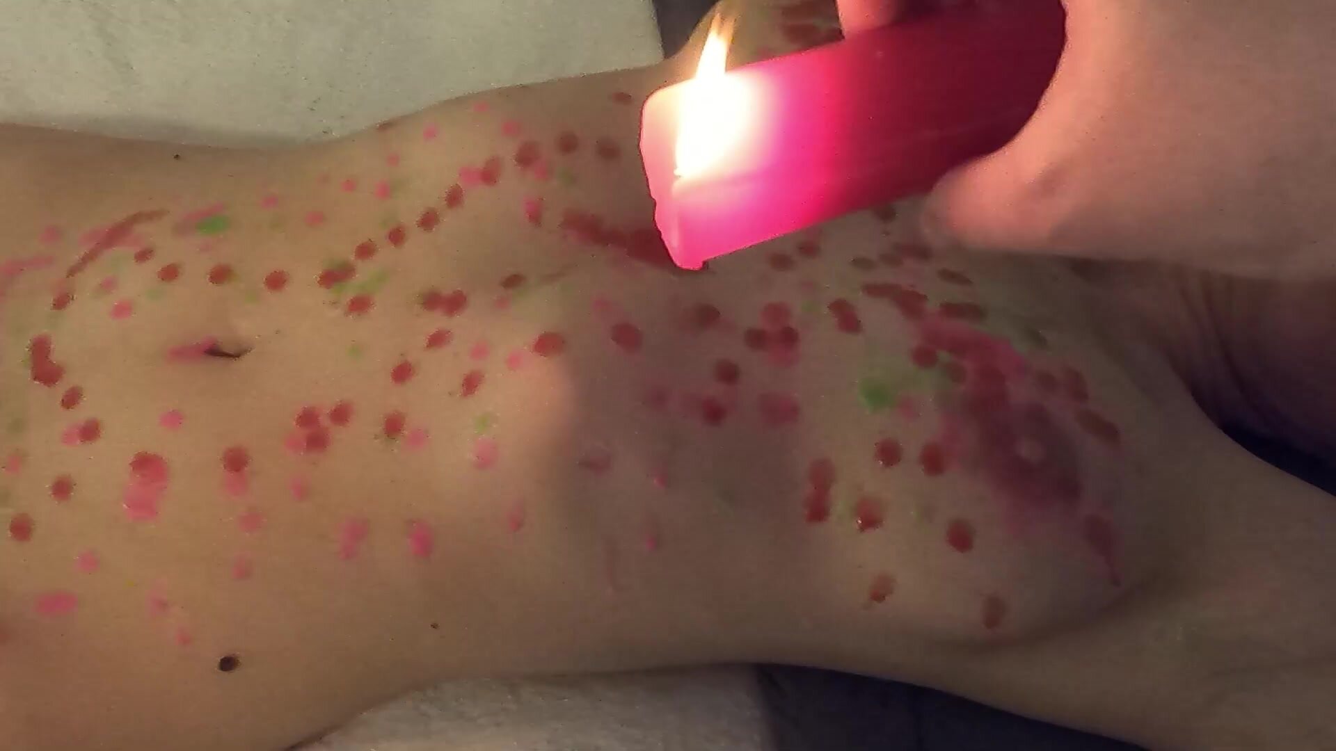 First time with candle wax, very colorful and fun!