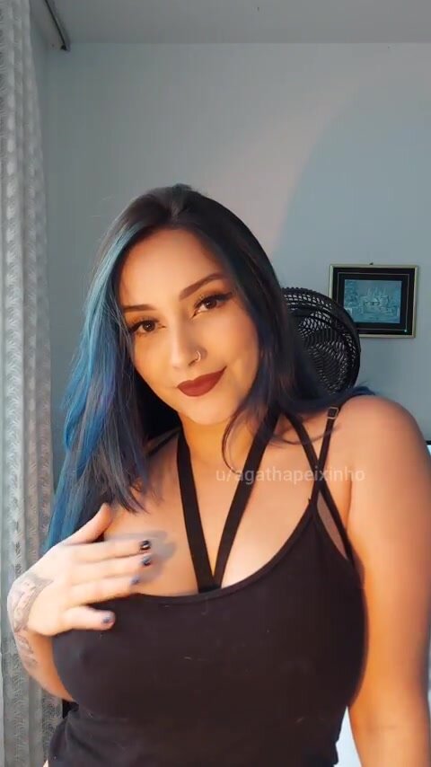 Excuse me, can I throw my boobs in your face?